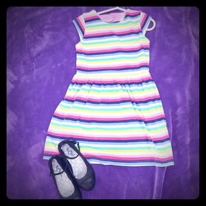 EUC short sleeve dress multi color
